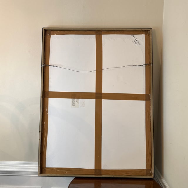 Vintage Abstract Nude Painting on Canvas ~ Framed For Sale - Image 10 of 12