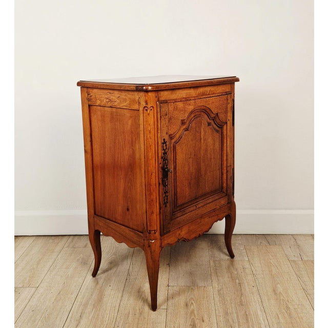 Wood Small French Walnut Jelly Cabinet, Louis XV Provincial Style, 19th Century For Sale - Image 7 of 10
