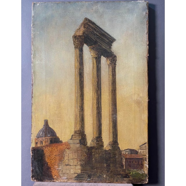 Pietro Sassi, Grand Tour Style Scene, 19th Century, Oil on Canvas For Sale - Image 7 of 8