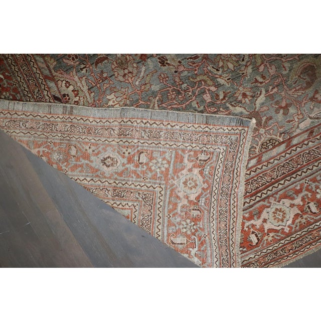 Red Early 20th Century Persian Bidjar Rug - 9' x 12' For Sale - Image 8 of 9
