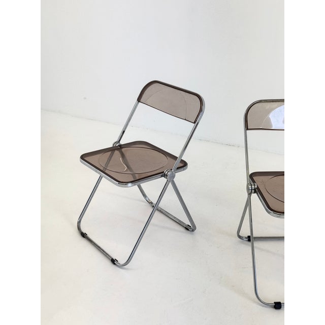 Vintage Plia Folding Chairs by Giancarlo Piretti for Anonima Castelli, 1970s, Set of 2 For Sale - Image 14 of 18