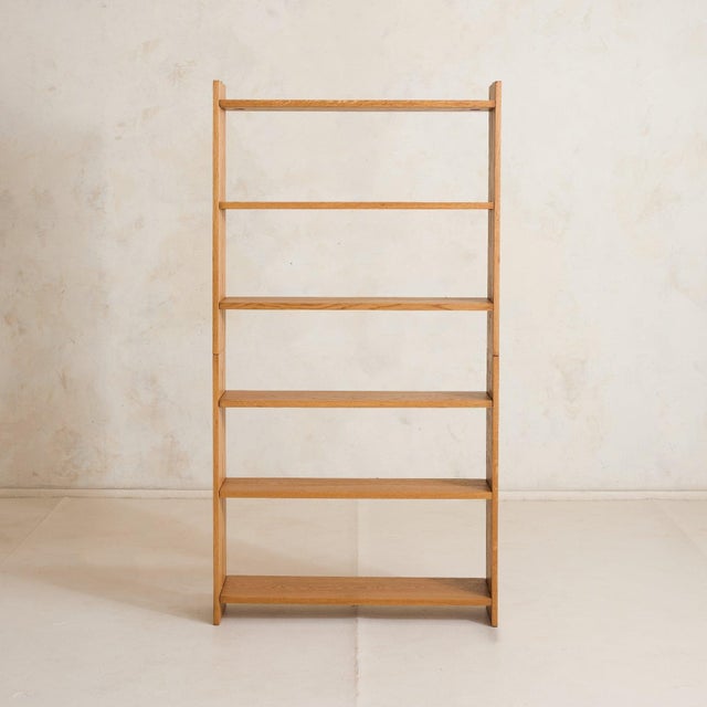 1970s Italian Modular Oak Bookcase, 1970s For Sale - Image 5 of 11