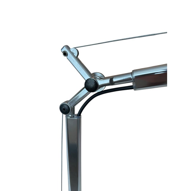 Tolomeo Mini LED Desk lamp designed by Michele De Lucchi & Giancarlo Fassina for Artemide. The fully articulated aluminum...
