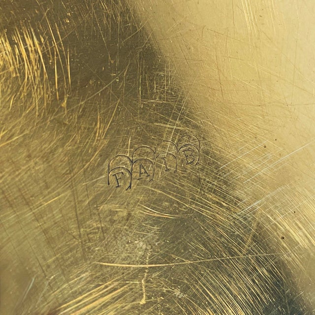 Italian Modern Hexagonal Service Plates in Brass, 1970s, Set of 8 For Sale - Image 12 of 18