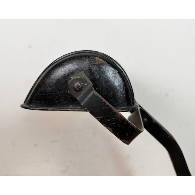 Bauhaus Vintage German Black Bank Lamp, 1930s For Sale - Image 3 of 17
