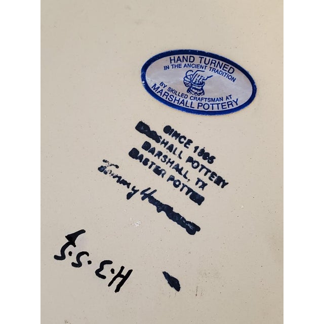 Blue Vintage Rural Landscape Made by Marshall Pottery For Sale - Image 8 of 9