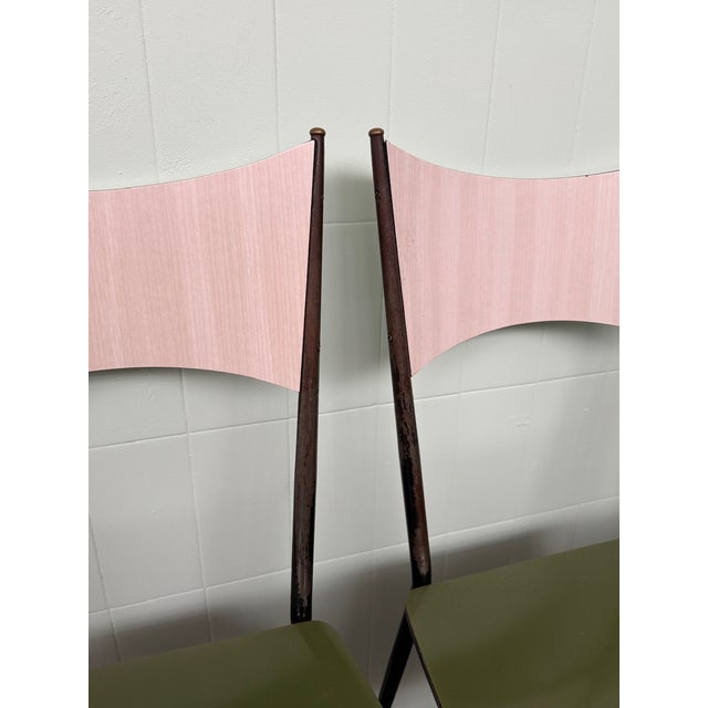 Vintage Italian Dining Table and Formica Chairs, Set of 7 For Sale - Image 18 of 18