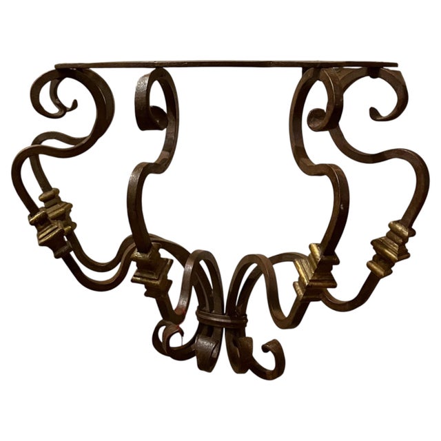 19th Century Italian Wrought Iron Wall Brackets, Set of 2 For Sale - Image 13 of 13