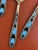 Metal Mid 20th Century Art Deco Silver Cloisonne' Enamel Dematasse Spoons - Set of 6 For Sale - Image 7 of 9
