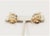 1960s Vintage 1964 Napier Book Piece Faux-Pearl Clip Earrings- 2 Pieces For Sale - Image 5 of 9