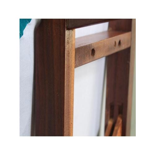 Velvet and Wood Chair, 1959 For Sale - Image 12 of 18