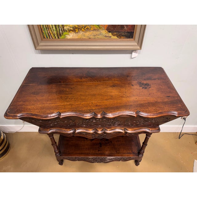 Wood French Walnut Console Table For Sale - Image 7 of 14