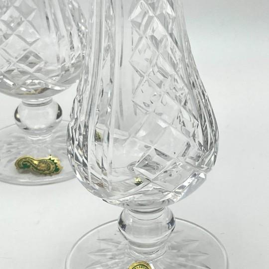 Transparent 1990s Waterford Crystal “Glengariff” Pattern Salt and Pepper Shakers 6" (Never Used) For Sale - Image 8 of 18