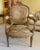 Silver Heavily Carved French Louis Style Tapestry Bergere Chair For Sale - Image 8 of 8