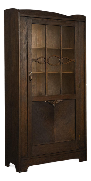 Art Nouveau Bookcase in Oak