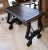 Spanish Table 18th Century of Chestnut Wood and Wrought Iron, With Legs in The Shape of a Lyre Top of a single chestnut...