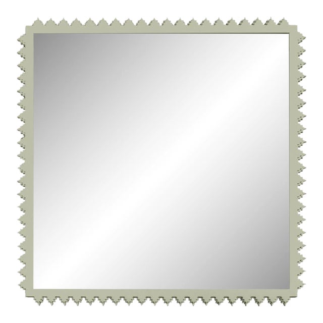 Fleur Home Carnival Muses Square Mirror in Mizzle, 47.5x47.5 For Sale