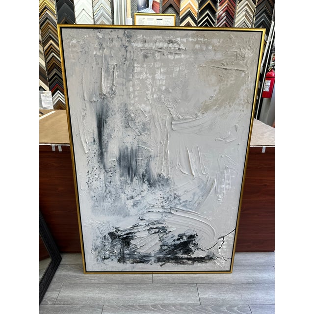 Contemporary Original Artwork by Jake Poser, Mixed Medium on Wood Panel, Framed For Sale - Image 3 of 4