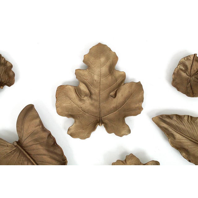 Brass Leaf Sculptures by Virginia Metalcrafters Collection of 18