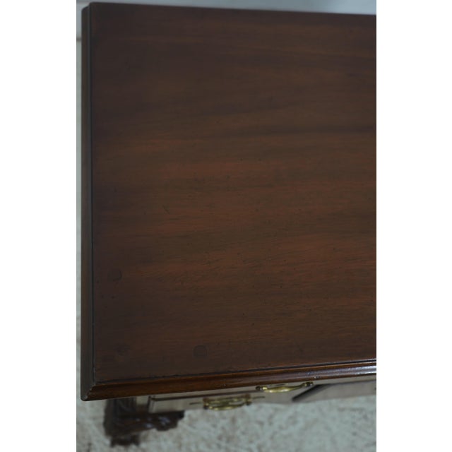 1970s Kittinger Colonial Williamsburg Mahogany Chippendale Lowboy For Sale - Image 12 of 18