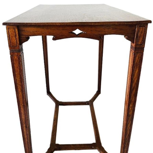 Antique Art Nouveau Curved Wood Side Table, 1890s For Sale - Image 11 of 13