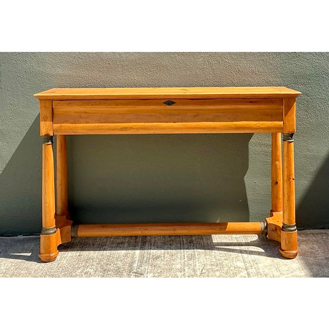 Wood Vintage Baker Milling Road Pine Console For Sale - Image 7 of 12