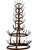 16”Diameter x 42”H This antique French bottle drying rack, standing over 40 inches, is a quintessential icon of industrial...