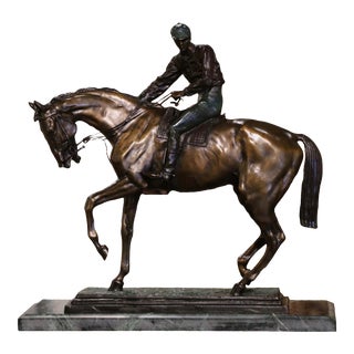 Late 19th Century French Bronze Sculpture "Le Grand Jockey" Signed I. Bonheur For Sale