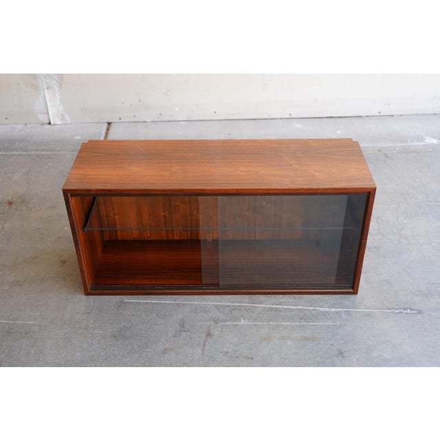 1950s Danish Modern Rosewood Modular Wall Unit / Desk / Display Cabinet For Sale - Image 10 of 13