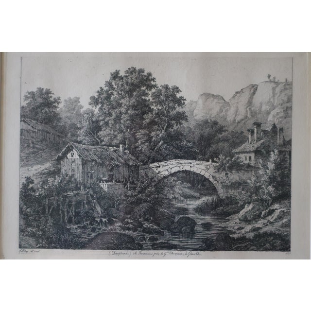 Late 20th Century Eugène Bléry “Bridge at Fourvoirie” Louvre Chalcographie Etching—Framed For Sale - Image 16 of 18