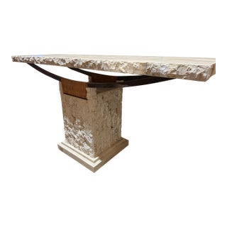 Casa Bique Tessellated Stone Console Table For Sale