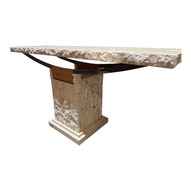 Casa Bique Tessellated Stone Console Table For Sale