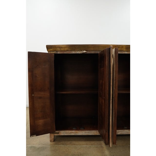 Reclaimed Wood Metal-Clad Top Sideboard For Sale - Image 10 of 18