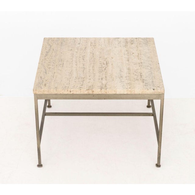 Paul McCobb Travertine Top Side Tables, Pair For Sale In New York - Image 6 of 7