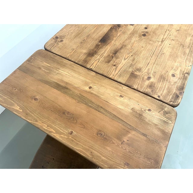 Pine Farm Dining Table, 1970s For Sale - Image 9 of 18