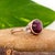 Metal 6.2ct Star Ruby Ring With Natural Diamonds Accents: Solid 14k Gold, Oval, Size 6.75 For Sale - Image 7 of 9