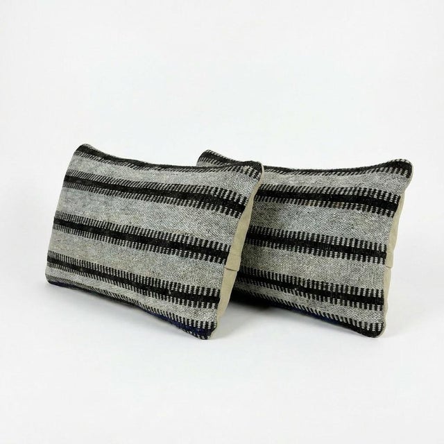 This beautiful 11'' x 20'' hand-woven Kilim pillow cover set was made from authentic Turkish kilim. The traditional flat-...