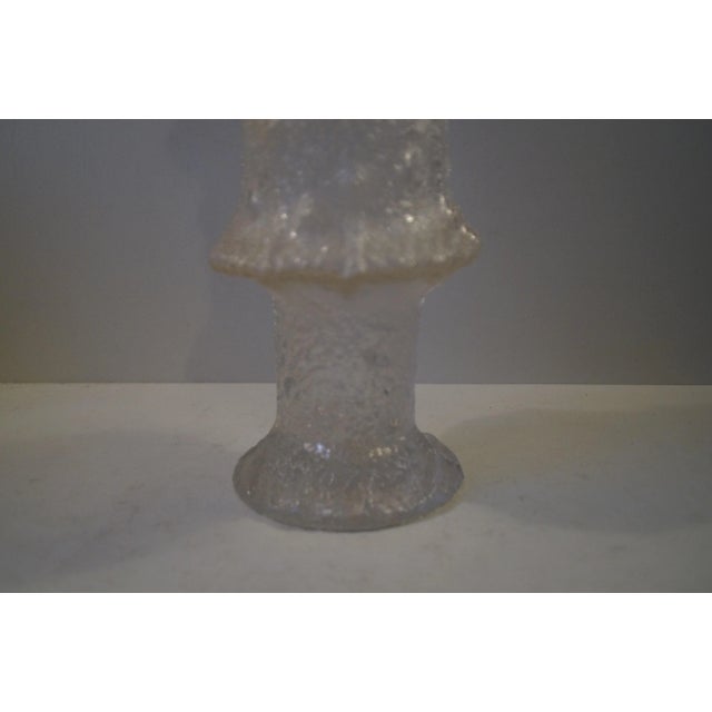 Textured Modernist Glass Vase by Timo Sarpaneva for Iittala, 1960s For Sale - Image 8 of 11