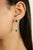 Not Yet Made - Made To Order 14k Gold Halo Diamond Emerald Drop Earrings- 2 Pieces For Sale - Image 5 of 10