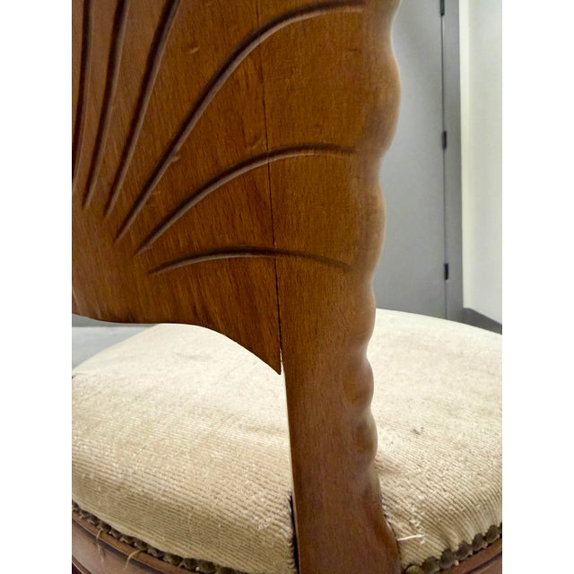 Vintage 1950s Venetian Carved Shell Grotto Chair For Sale - Image 10 of 12