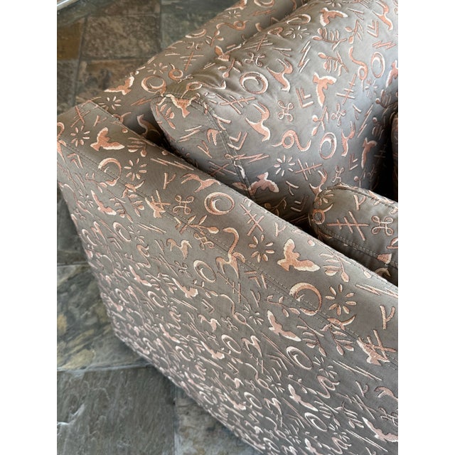 C & L Designs Laguna Sofa in Quilted Folklore For Sale - Image 9 of 12