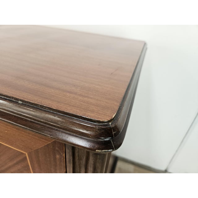 Wood Vintage Chest of Drawers in Rosewood and Maple, 1980 For Sale - Image 7 of 18