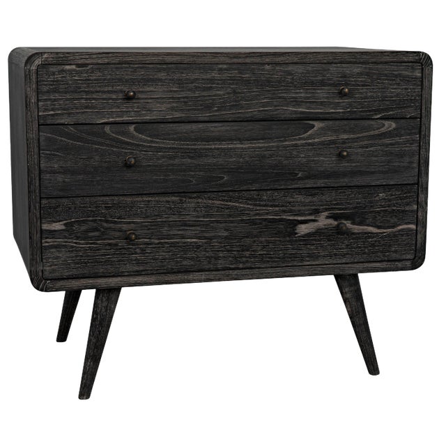NOIR Bart Chest, Cinder Black For Sale