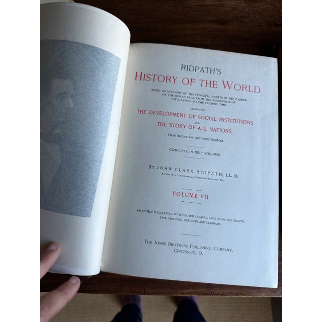 Antique Ridpath's History of the World- Set f 3 For Sale - Image 9 of 11