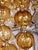 Glass Handcrafted Ballroom Chandelier with Amber Glass Balls from VEB Deutsche Werkstätten Hellerau, Germany, 1960s For Sale - Image 7 of 12