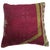 Pillow made from a border of a glamorous antique Turkish Ghiordes early 20th century rug. 1'4'' x 1'4''