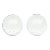 Large Bullecante Bubble Infinity Clear Glass Balls or Bookends Pair Of, 1990's For Sale