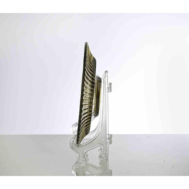 Vintage Art Glass Plates in Green, Italy, 1970s, Set of 19 For Sale - Image 3 of 8