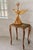 Vintage Mid-Century Italian Florentine Neoclassical Giltwood Rectangular Table. Slender cabriole legs with intricate hand...