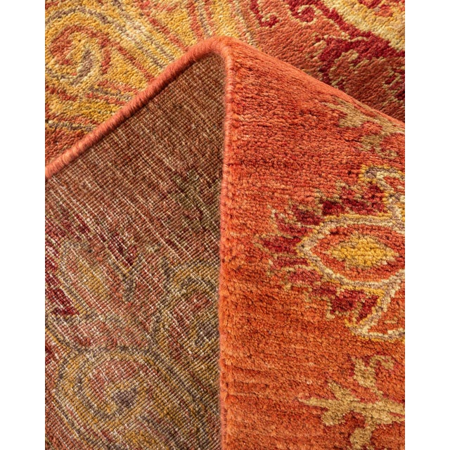 Mogul, One-of-a-Kind Hand-Knotted Area Rug - Pink, 8' 0" x 9' 8" For Sale In New York - Image 6 of 8